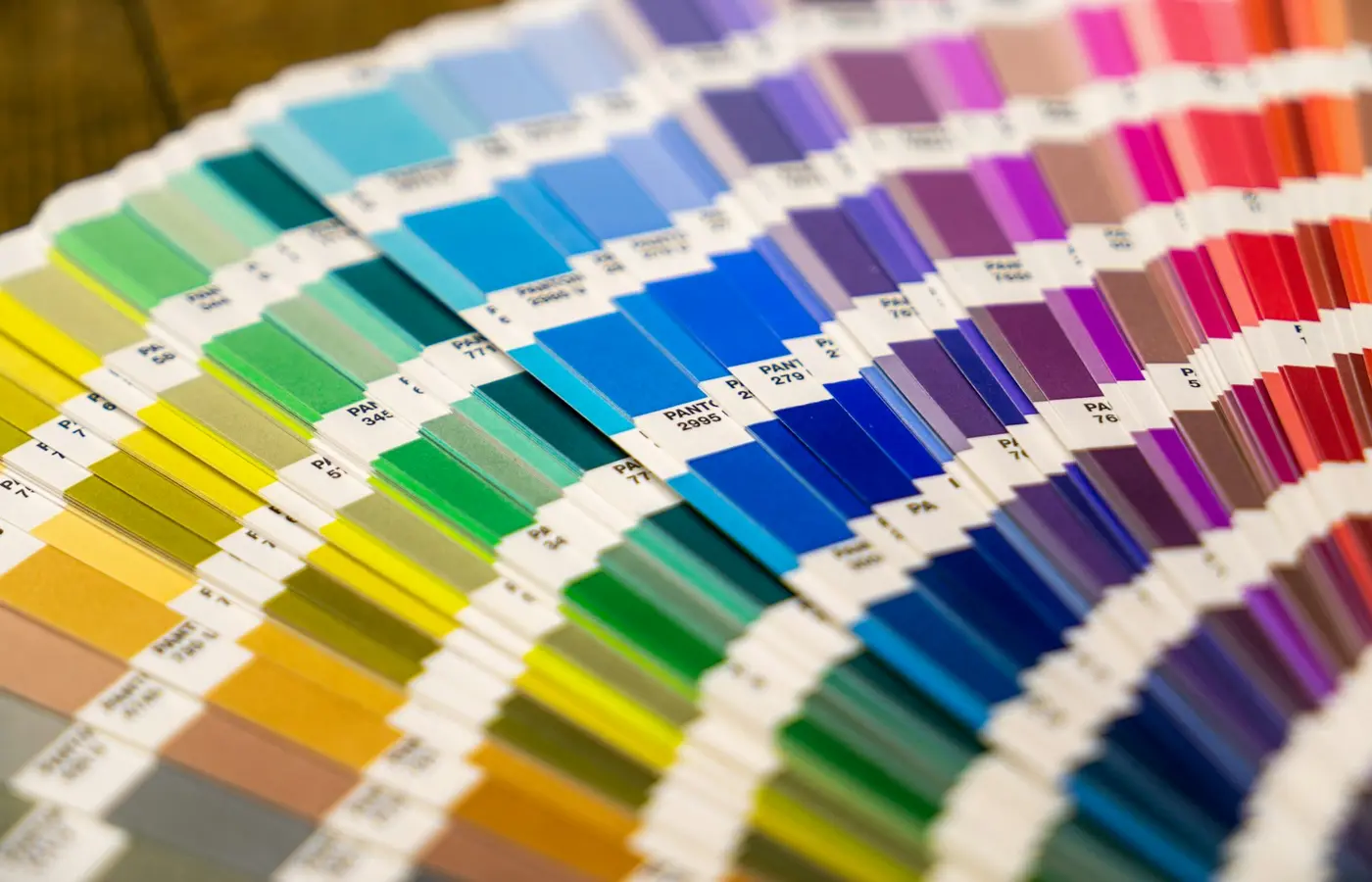 Coated and uncoated printed paper samples